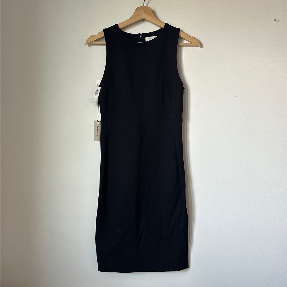 Babaton Black Sleeveless Mini Dress